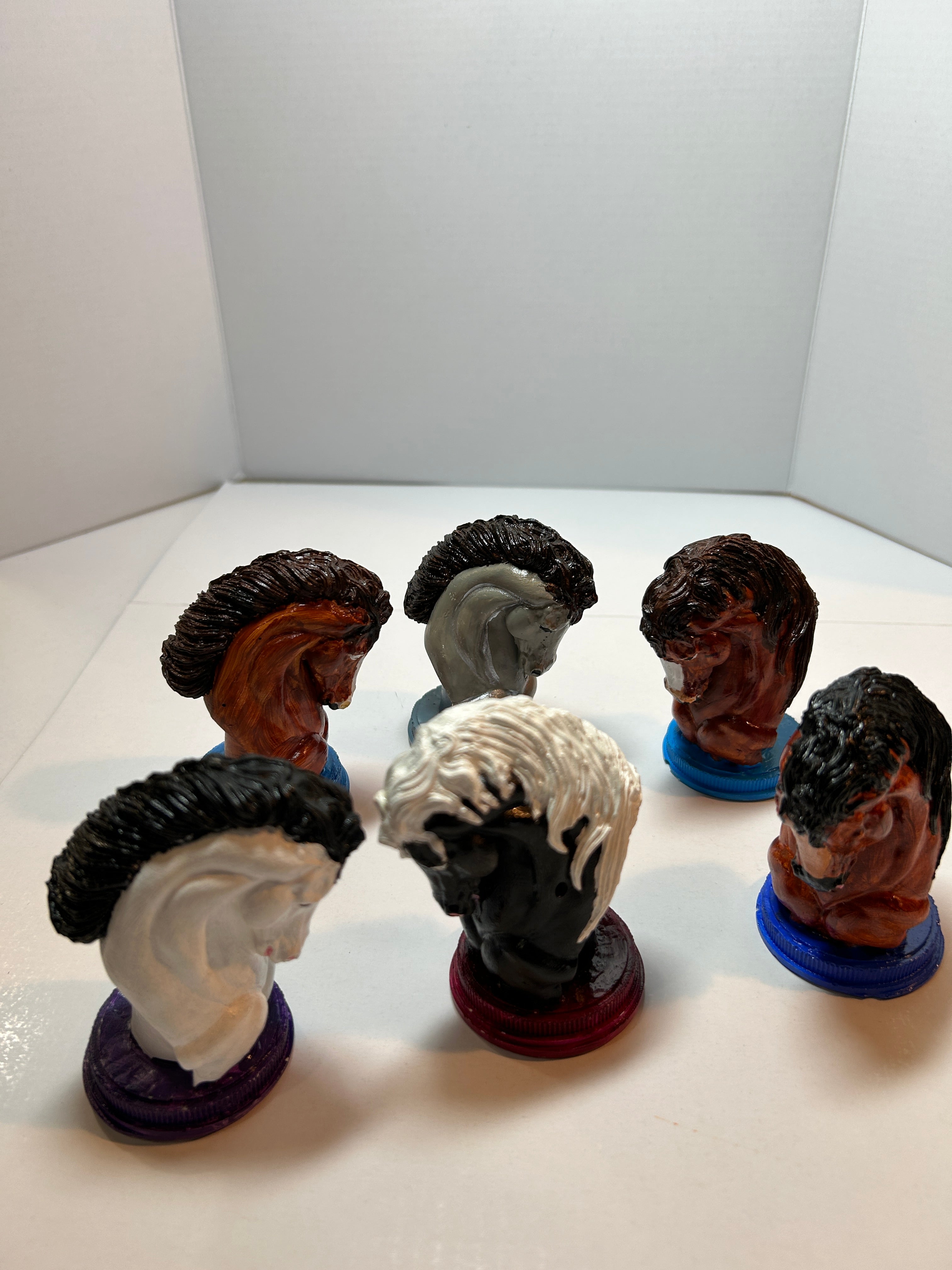 Horse head figurine
