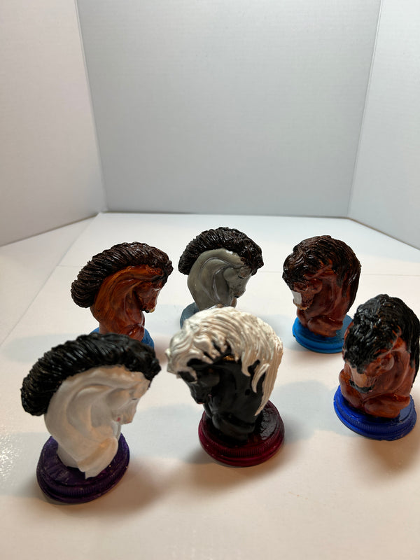 Horse head figurine