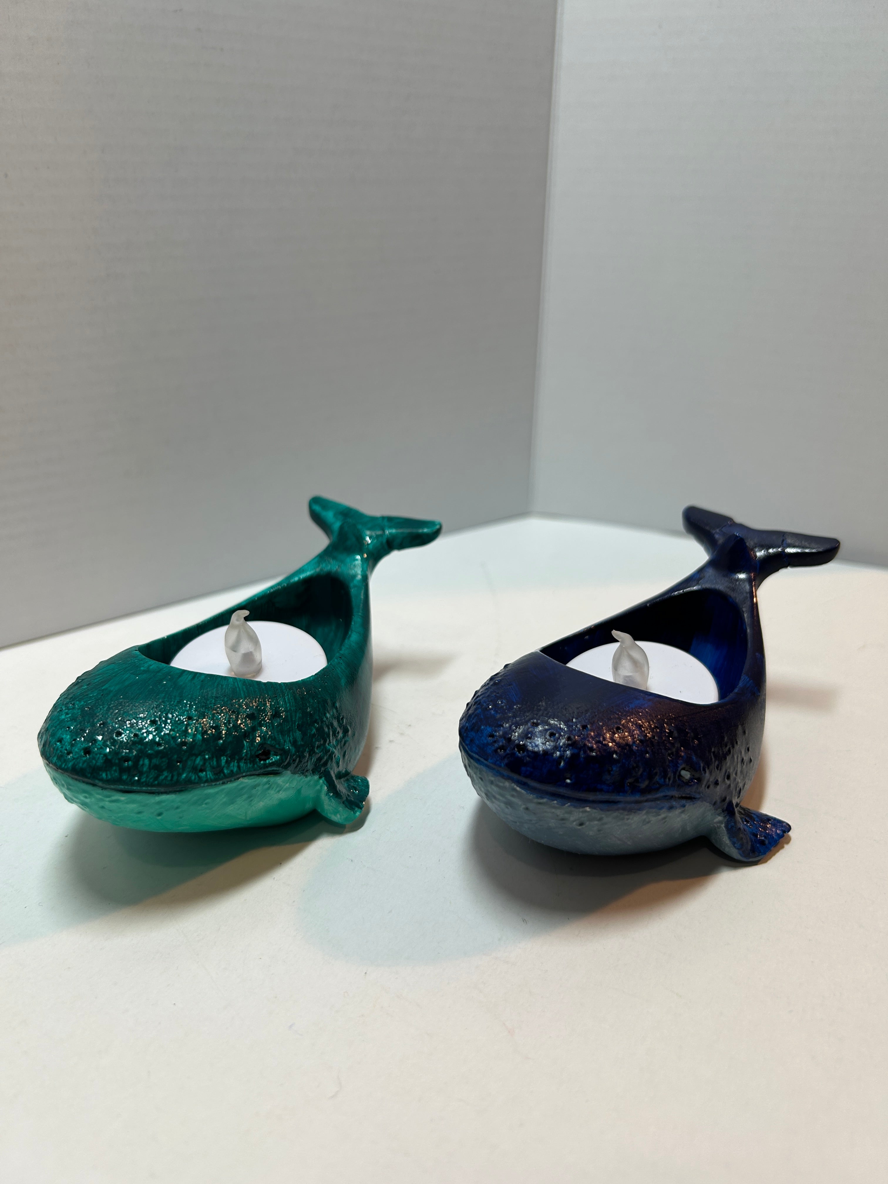 Whale candle holder