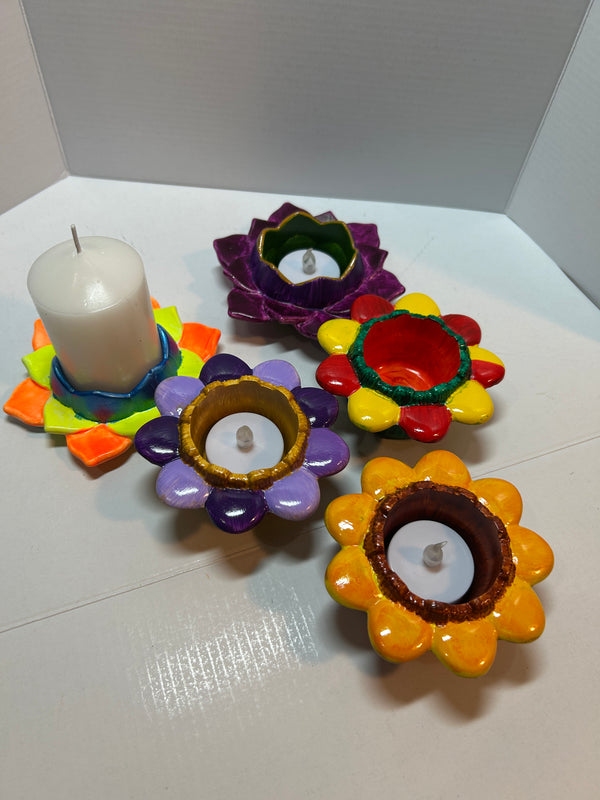 Flower succulent pot/ candle holders