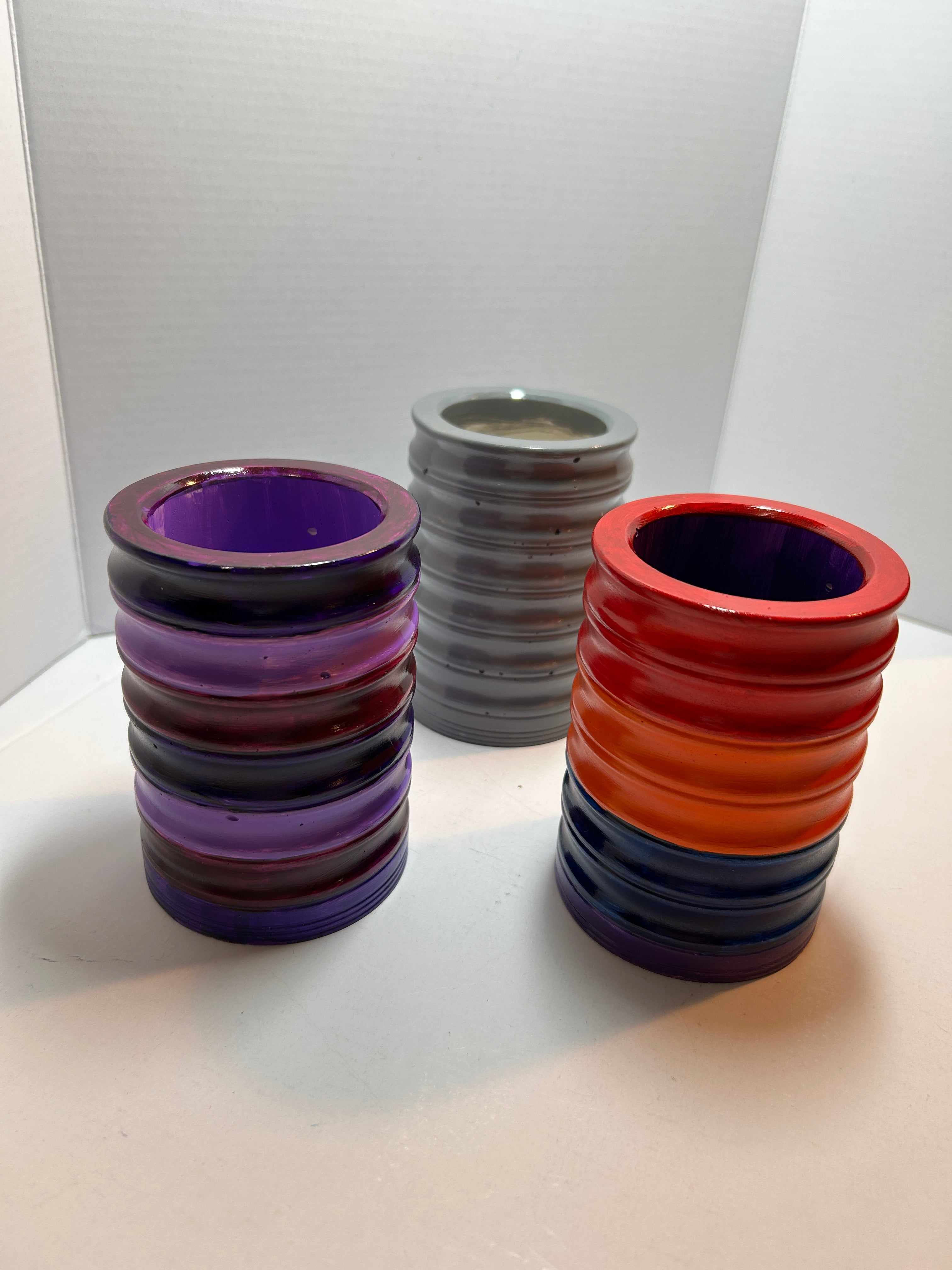 Tall succulent pot, pencil holders.