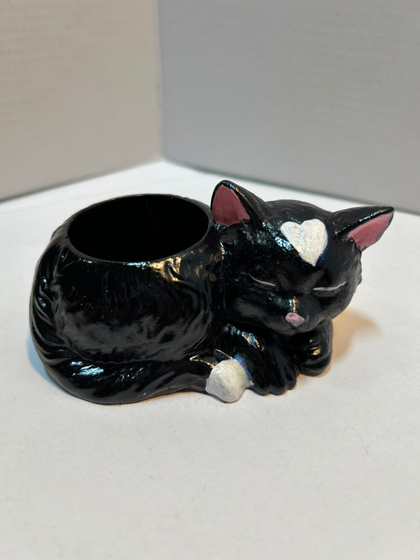 Cat candle holder
