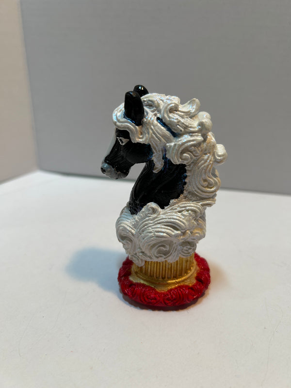 Horse head figurine