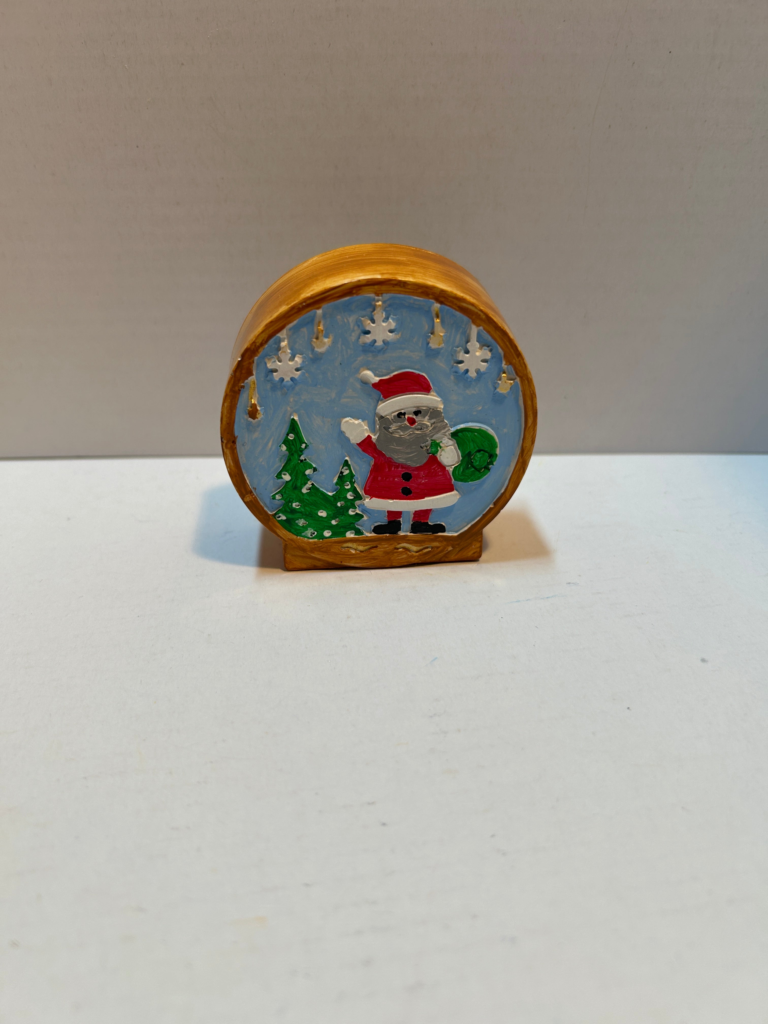 small santa paperweight