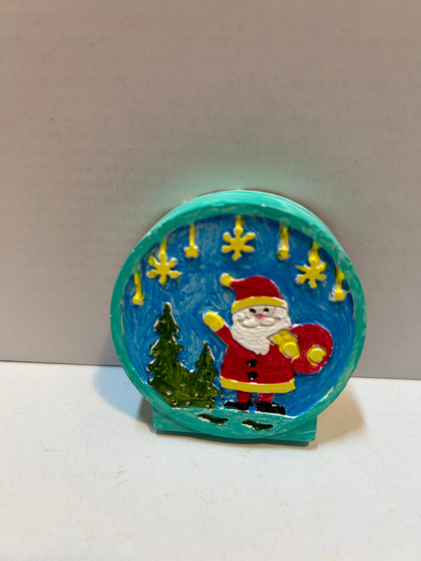 small santa paperweight