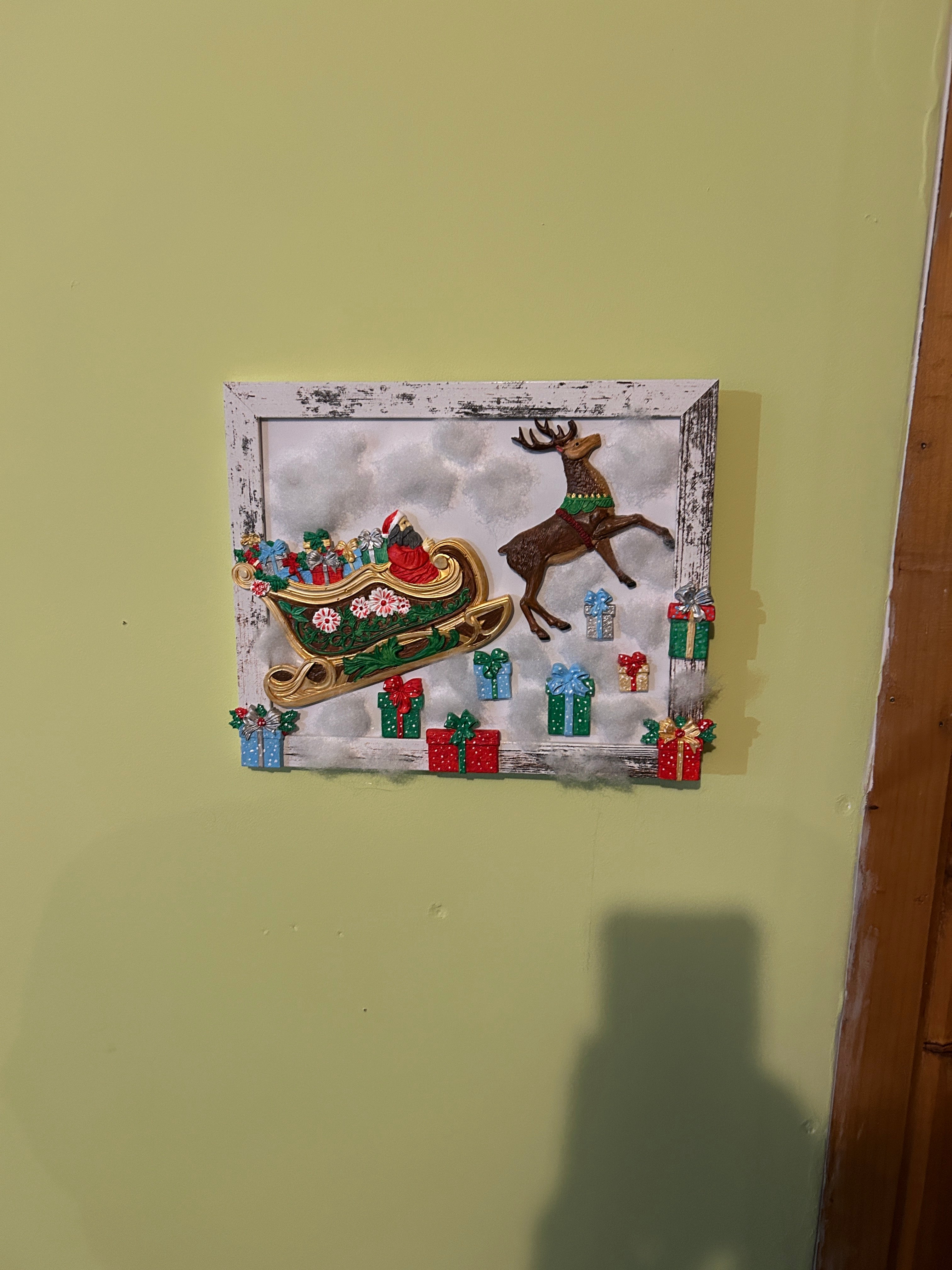 Vintage santa sleigh