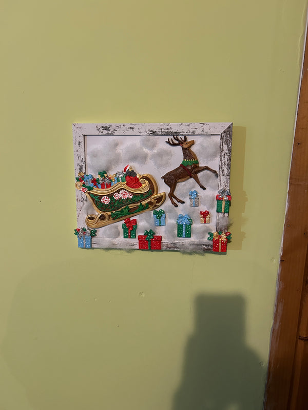 Vintage santa sleigh